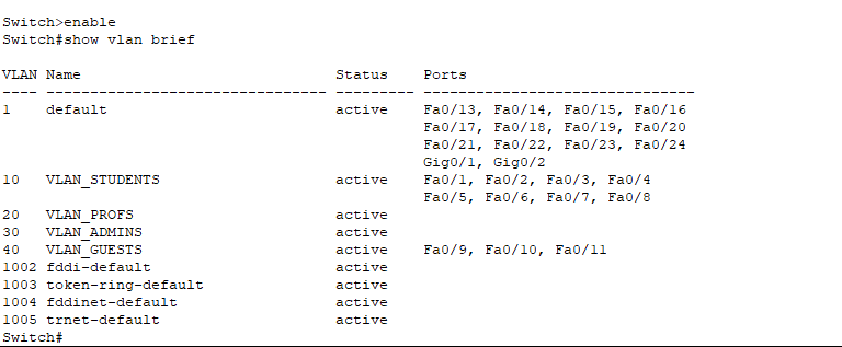 VLAN Configuration